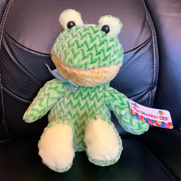 Plush Paradise Other - Toy Factory Plush Paradise Zig-Zag Frog Plush 14”